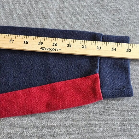 Jack Wills Sweatshirt Mens XL Navy Red Spellout Logo Front Crewneck LS Preppy - Picture 5 of 13
